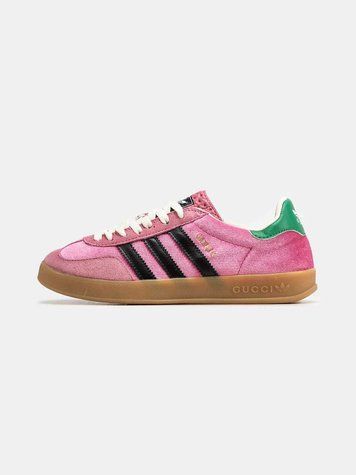 Adidas x Gucci Gazelle Light Pink Velvet 11991-Рожевий-36 фото
