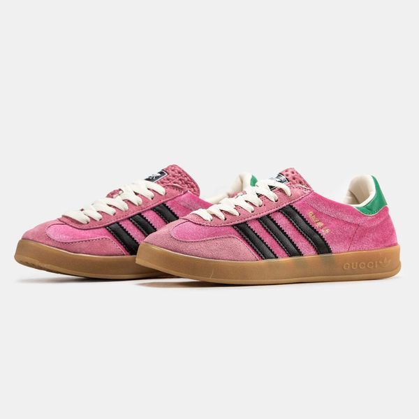Adidas x Gucci Gazelle Light Pink Velvet 11991-Рожевий-36 фото