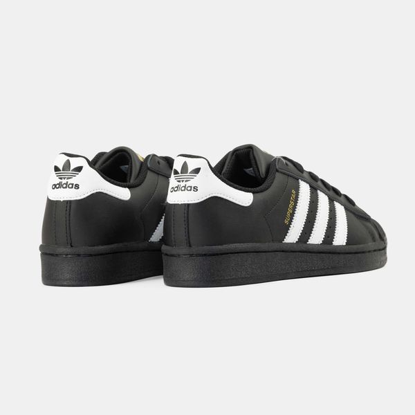 Adidas Superstar Black White gold logo 00482-Чорний-36 фото