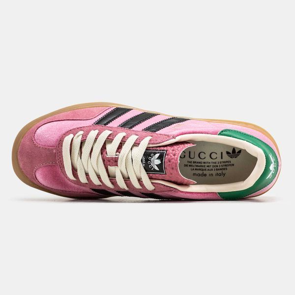 Adidas x Gucci Gazelle Light Pink Velvet 11991-Рожевий-36 фото