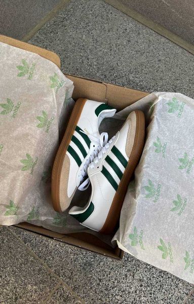 Adidas Samba White Green 12409-Білий-36 фото
