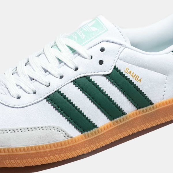 Adidas Samba White Green 12409-Білий-36 фото