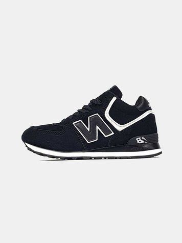 New Balance 574 High Black White Winter (зимові) 14530-Чорний-37 фото