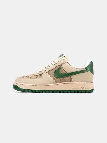 Nike Air Force 1 Low x Gucci Beige Green 14892-Зелений-44 фото