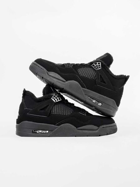 Jordan 4 Black Cat Winter(зимові) 09381-Чорний-36 фото