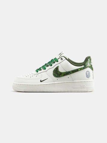 Nike Air Force 1 x BAPE White Green 16343-Зелений-44 фото