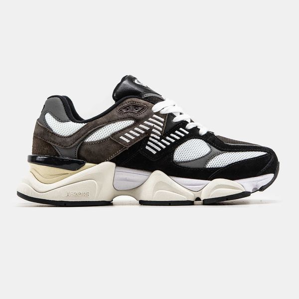 New Balance 9060 Black White Brown 10842-Коричневий-36 фото