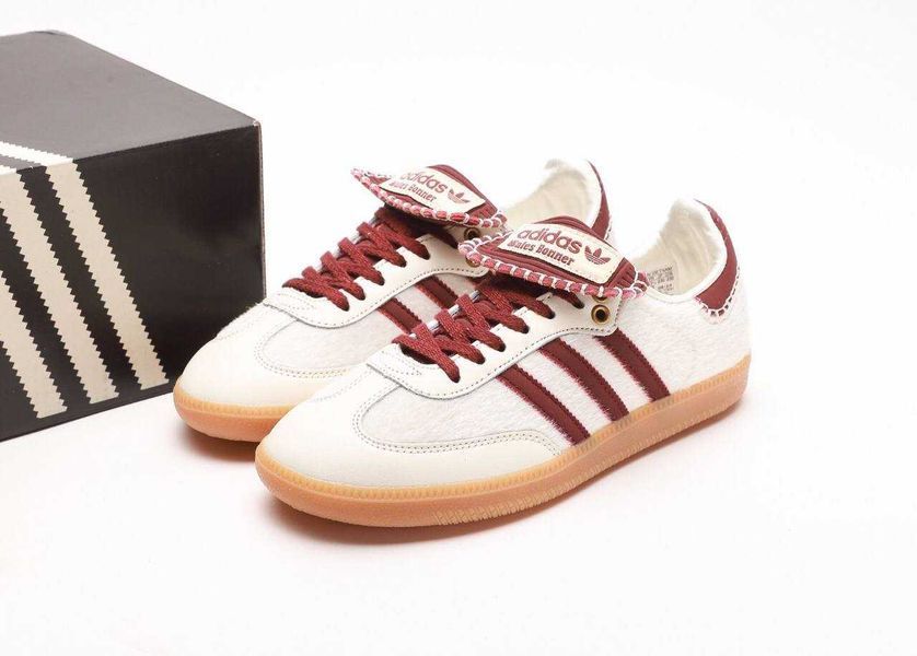 Adidas Samba c Wales Bonner White Bordo 15057-Бордовий-36 фото