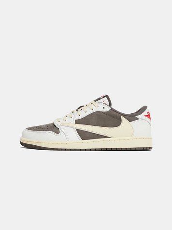 Jordan 1 Retro Low x Travis Scott Low OG &ldquo;Reverse Mocha&rdquo; 09257-Бежевий-36 фото