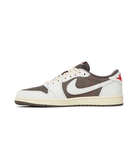 Jordan 1 Retro Low x Travis Scott Low OG &ldquo;Reverse Mocha&rdquo; 09257-Бежевий-36 фото