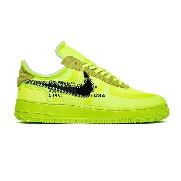 Nike Air Force x Off White 1 Volt Low Green 00846-Салатовий-36 фото