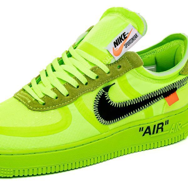 Nike Air Force x Off White 1 Volt Low Green 00846-Салатовий-37 фото