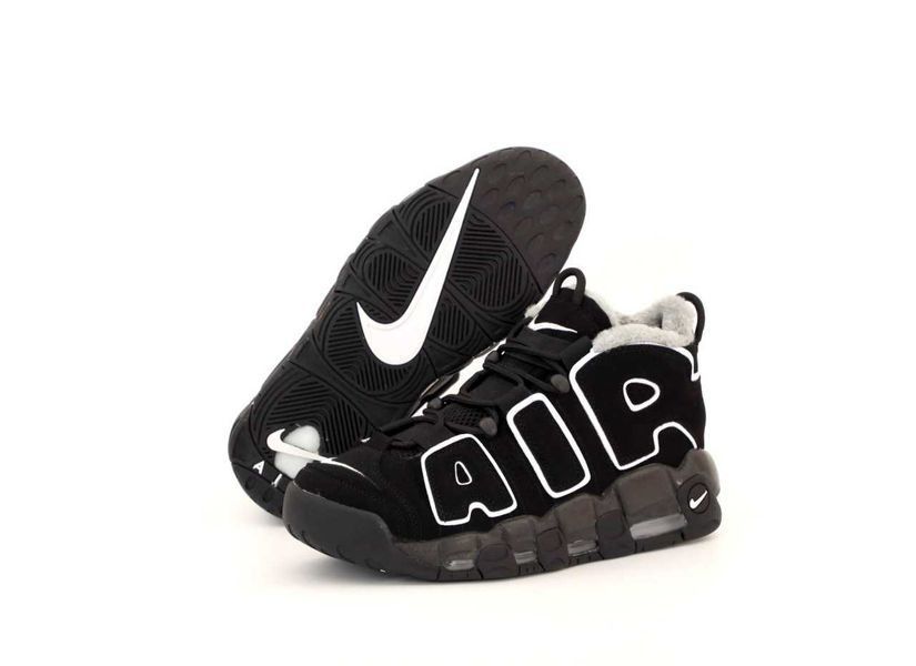 Nike Air More Uptempo Black Winter(зимові) 04810-Чорний-44 фото
