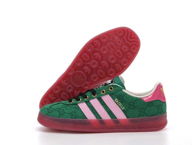Adidas Gazelle x Gucci Green Pink 12265-Зелений-36 фото