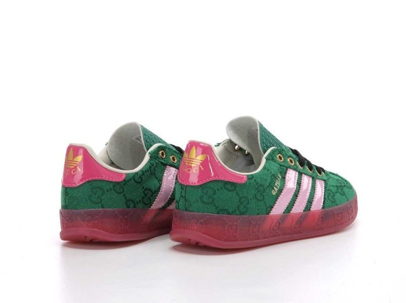 Adidas Gazelle x Gucci Green Pink 12265-Зелений-36 фото