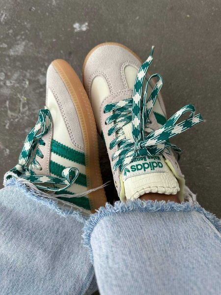 Adidas Samba x Wales Bonne Grey Green 12052-Зелений-36 фото