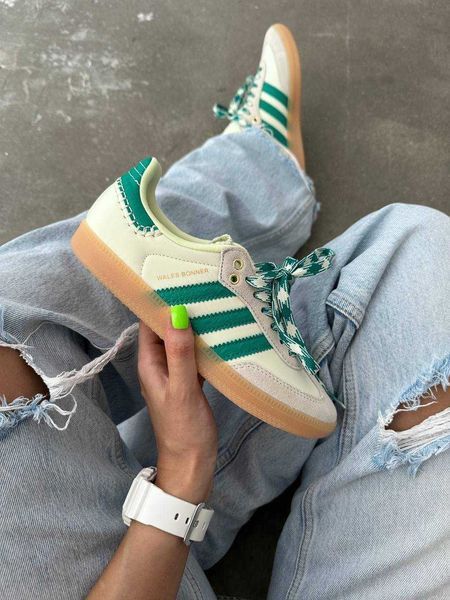 Adidas Samba x Wales Bonne Grey Green 12052-Зелений-36 фото