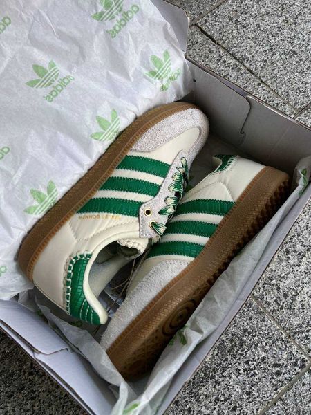 Adidas Samba x Wales Bonne Grey Green 12052-Зелений-36 фото