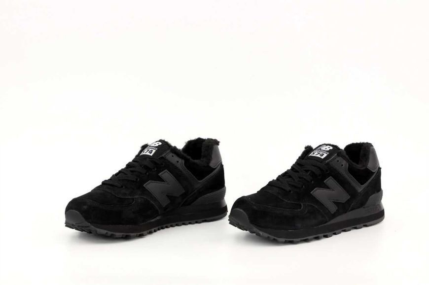 New Balance 574 Black Winter (зимові) 03714-Чорний-36 фото