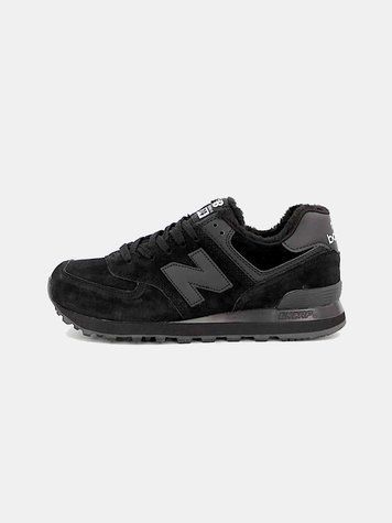 New Balance 574 Black Winter (зимові) 03714-Чорний-37 фото