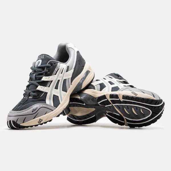 Asics Gel-1090 Grey Beige White 14697-Темно-сірий-36 фото