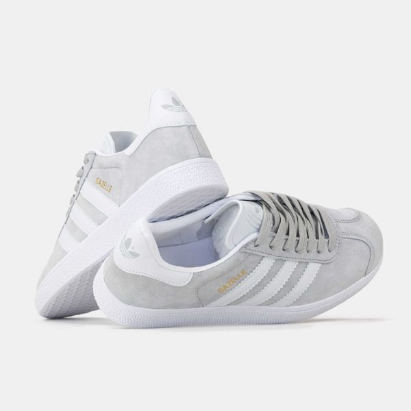 Adidas Gazelle White Grey 00180-Сірий-37 фото