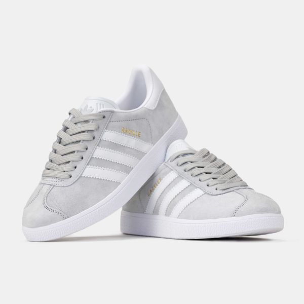 Adidas Gazelle White Grey 00180-Сірий-37 фото