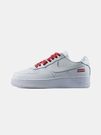 Nike Air Force 1 x Supreme White Red 04658-Білий-36 фото