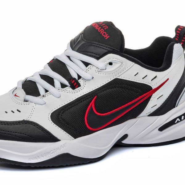 Nike Air Monarch white/black/red 01936-Чорний-36 фото