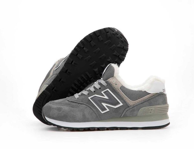 New Balance 574 Grey White Winter (зимові) 18519-Сірий-37 фото
