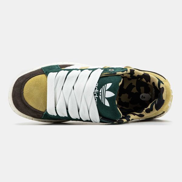 Кросівки Adidas LWST x Bape Beige Green White Brown 17758-Жовтий-36 фото