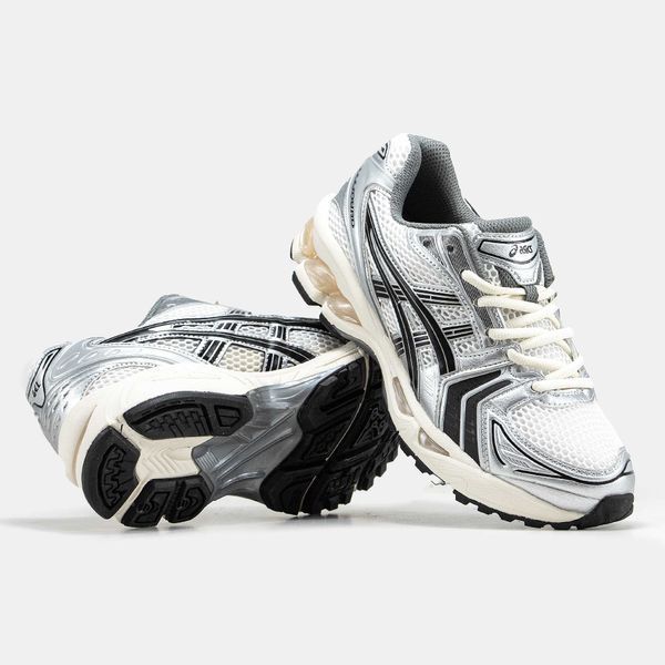 Asics Gel-Kayano 14 White Silver Black 12185-Сірий-36 фото