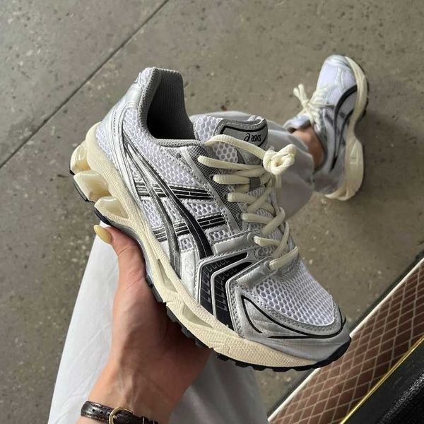 Asics Gel-Kayano 14 White Silver Black 12185-Сірий-36 фото