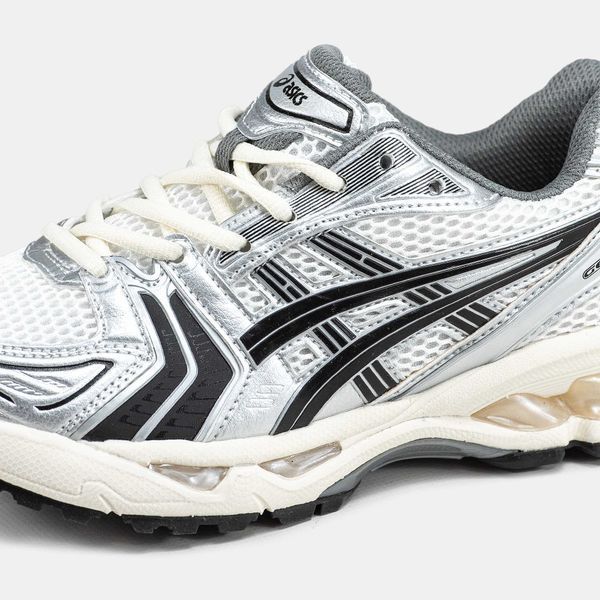 Asics Gel-Kayano 14 White Silver Black 12185-Сірий-36 фото
