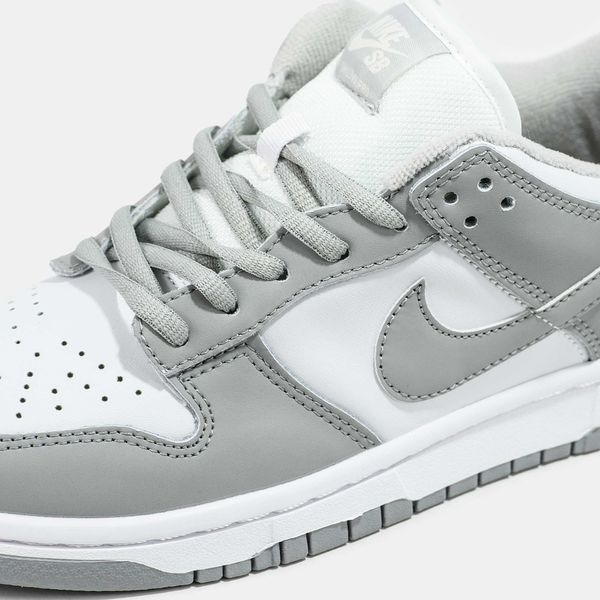 Nike SB Dunk Low White Grey 11155-Сірий-36 фото