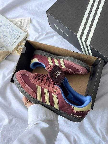 Adidas Samba Nylon Wales Bonner Brown 15792-Бордовий-36 фото